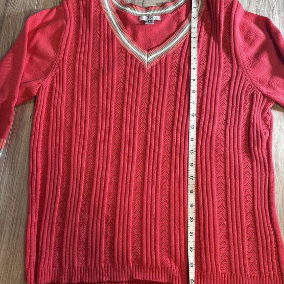 IZOD Women’s Varsity V Neck Preppy Classic Sweater Size 2X - Picture 10 of 11